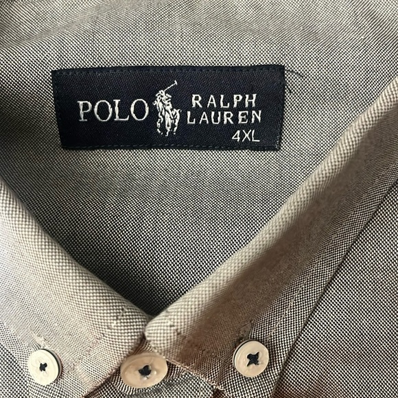 Ralph Lauren Shirt Gray 4XL - Picture 2 of 9
